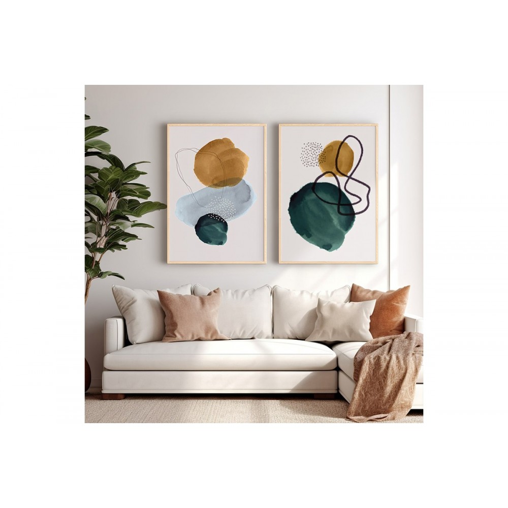 Πίνακας "CERZEN" δίπτυχος με ψηφιακή εκτύπωση και πλαίσιο 33x1.5x48