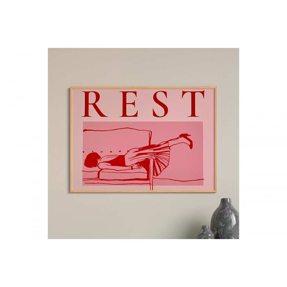 Πίνακας "RESTIKA" με ψηφιακή εκτύπωση και πλαίσιο 48x1.5x33