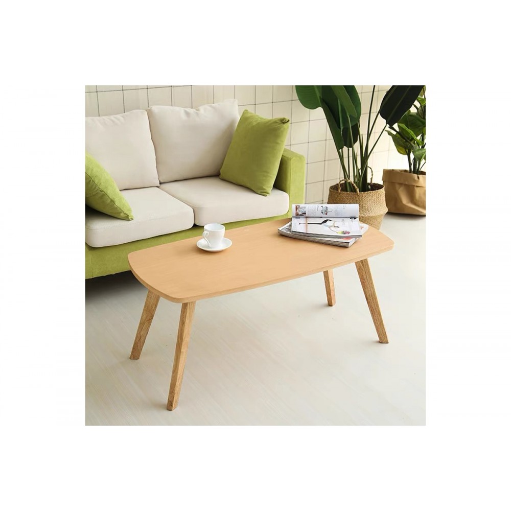 Τραπέζι σαλονιού "KOMELA" από mdf σε χρώμα φυσικό 100x48x45