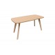 Τραπέζι σαλονιού "KOMELA" από mdf σε χρώμα φυσικό 100x48x45