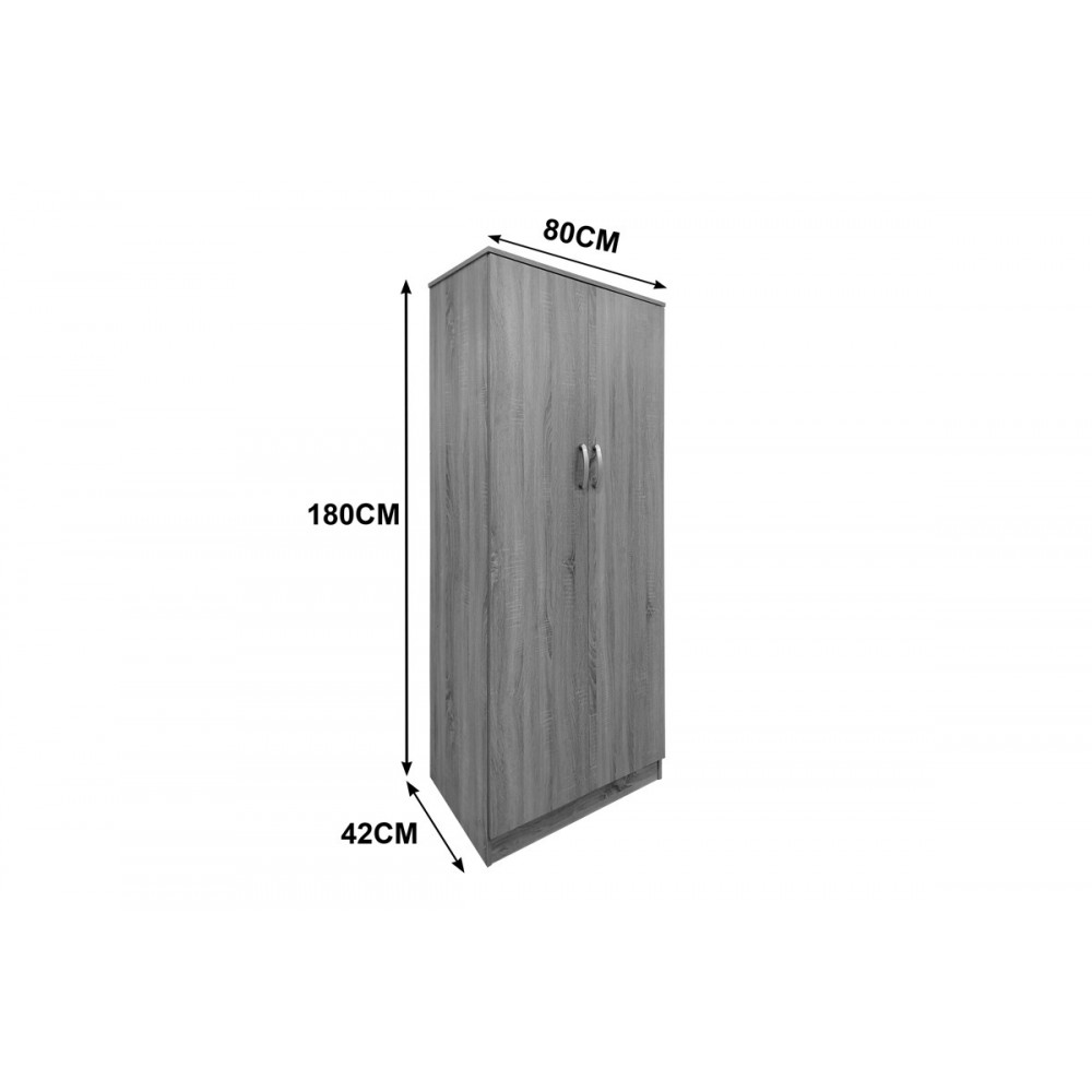 Ντουλάπα δίφυλλη "LEGO" σε χρώμα βέγγε 80x42x180