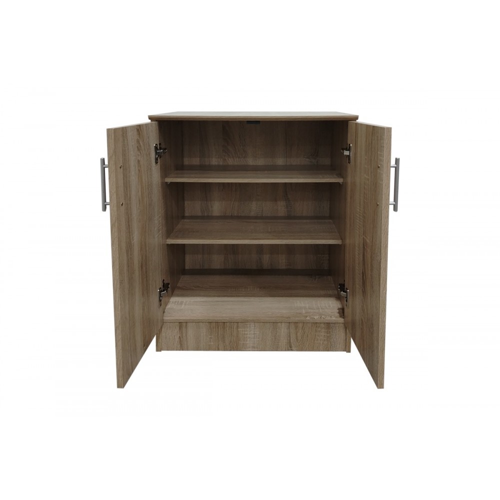 Παπουτσοθήκη-ντουλάπι "SOUKEN" σε χρώμα σονόμα 60x40x80