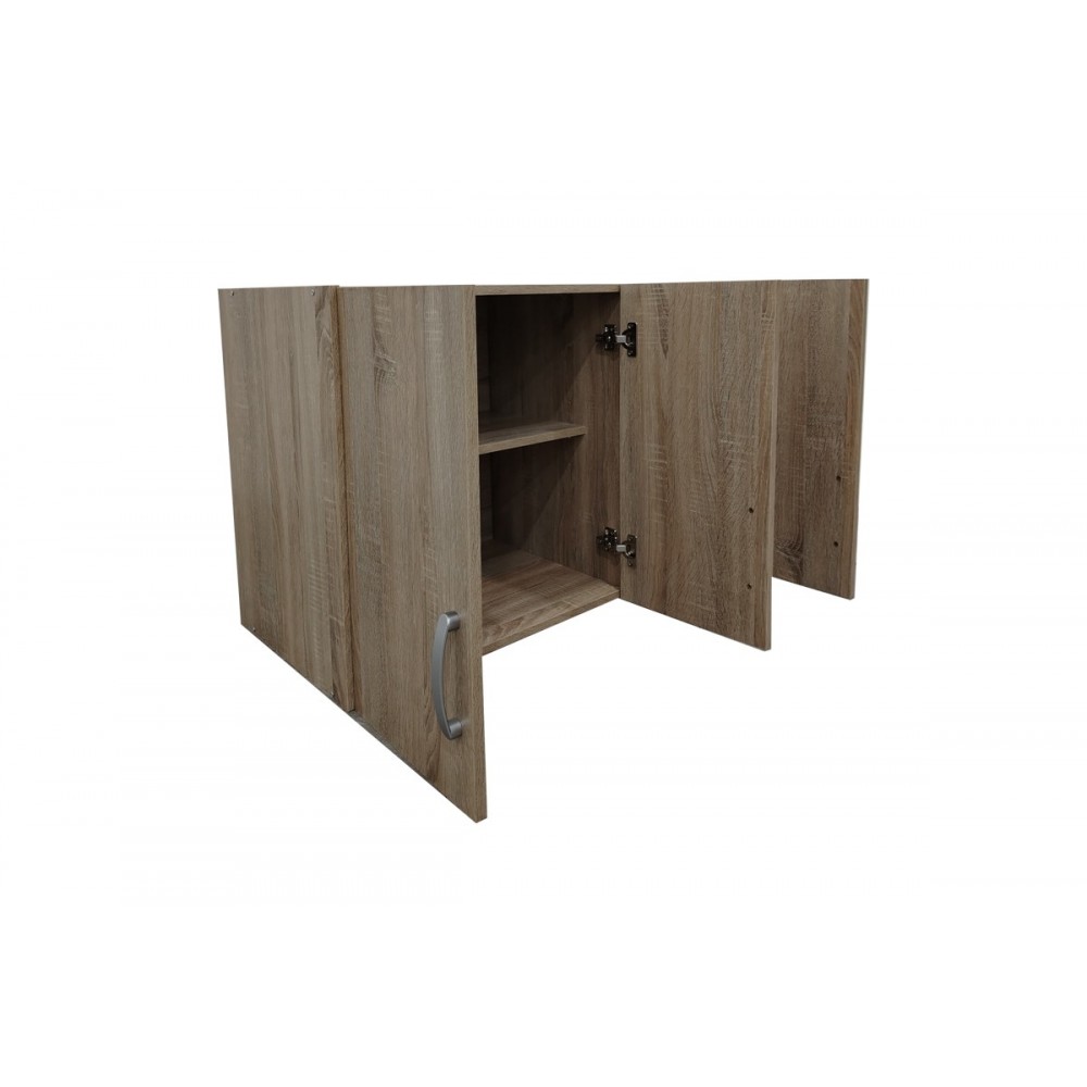 Πατάρι ντουλάπας τρίφυλλο "LEGO" σε χρώμα σονόμα 90x41.5x60