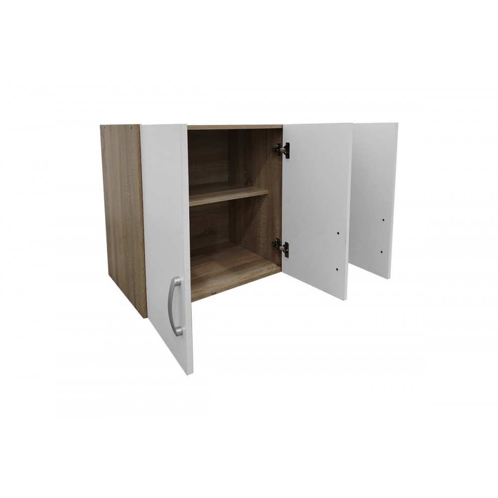 Πατάρι ντουλάπας τρίφυλλο "LEGO" σε χρώμα σονόμα/λευκό 90x41.5x60