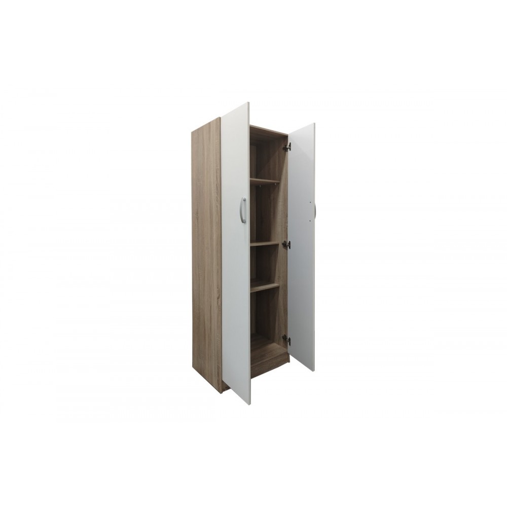 Ντουλάπα δίφυλλη "LEGO" σε χρώμα σονόμα/λευκό 60x42x180