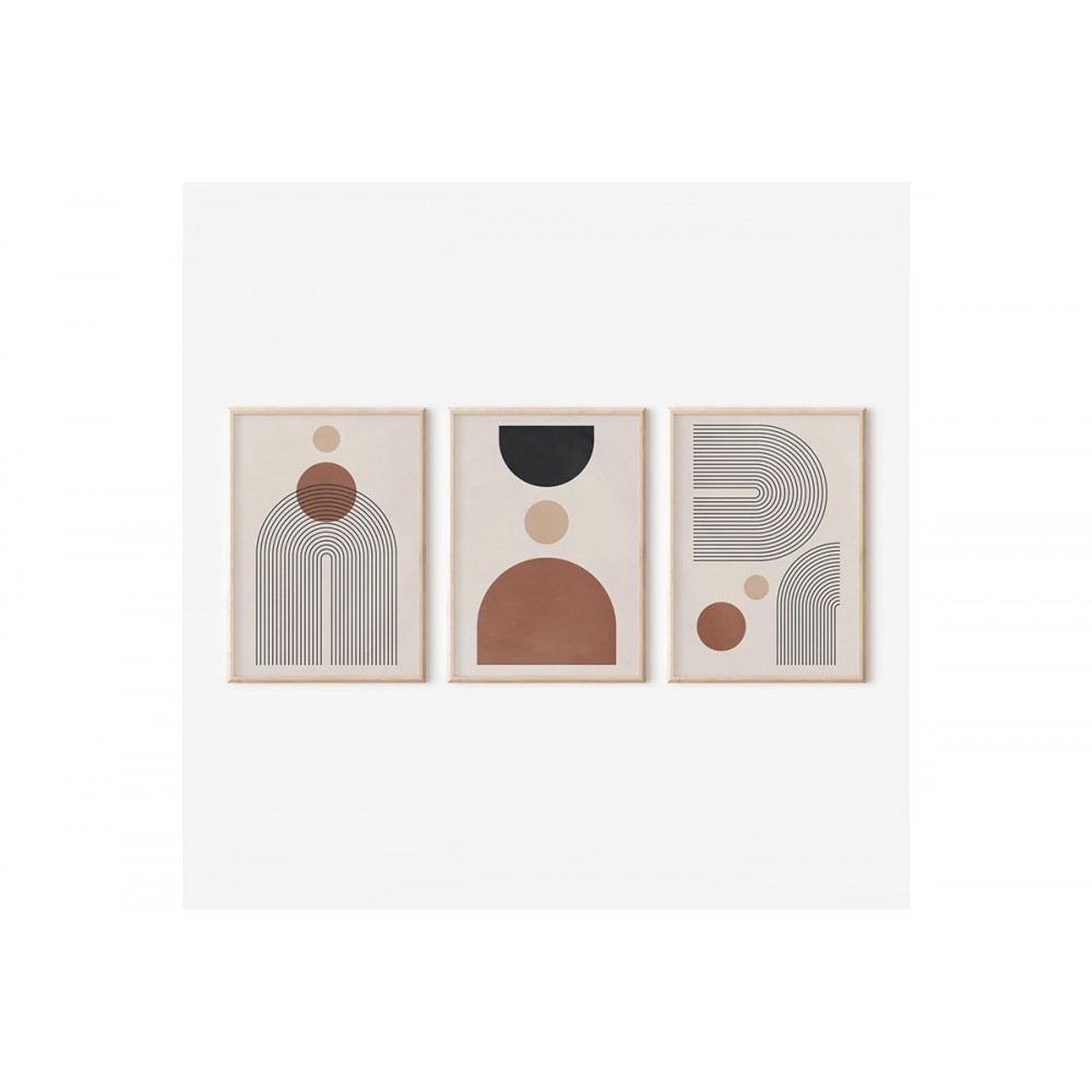 Πίνακας "KLENTIE" τρίπτυχος με ψηφιακή εκτύπωση και πλαίσιο 33x1.5x48