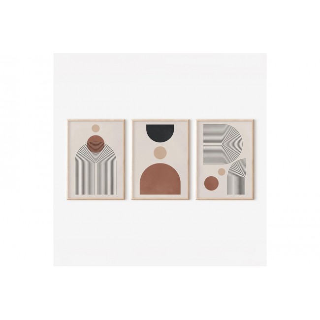 Πίνακας "KLENTIE" τρίπτυχος με ψηφιακή εκτύπωση και πλαίσιο 33x1.5x48