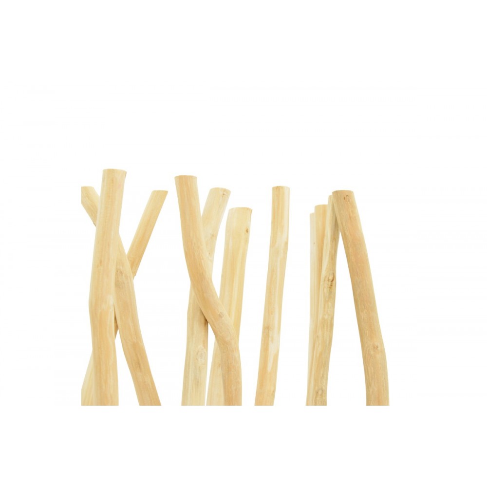 Διακοσμητικό δαπέδου "JATI" από teak ξύλο σε χρώμα φυσικό 60x20x190