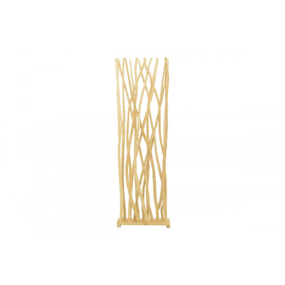 Διακοσμητικό δαπέδου "JATI" από teak ξύλο σε χρώμα φυσικό 60x20x190