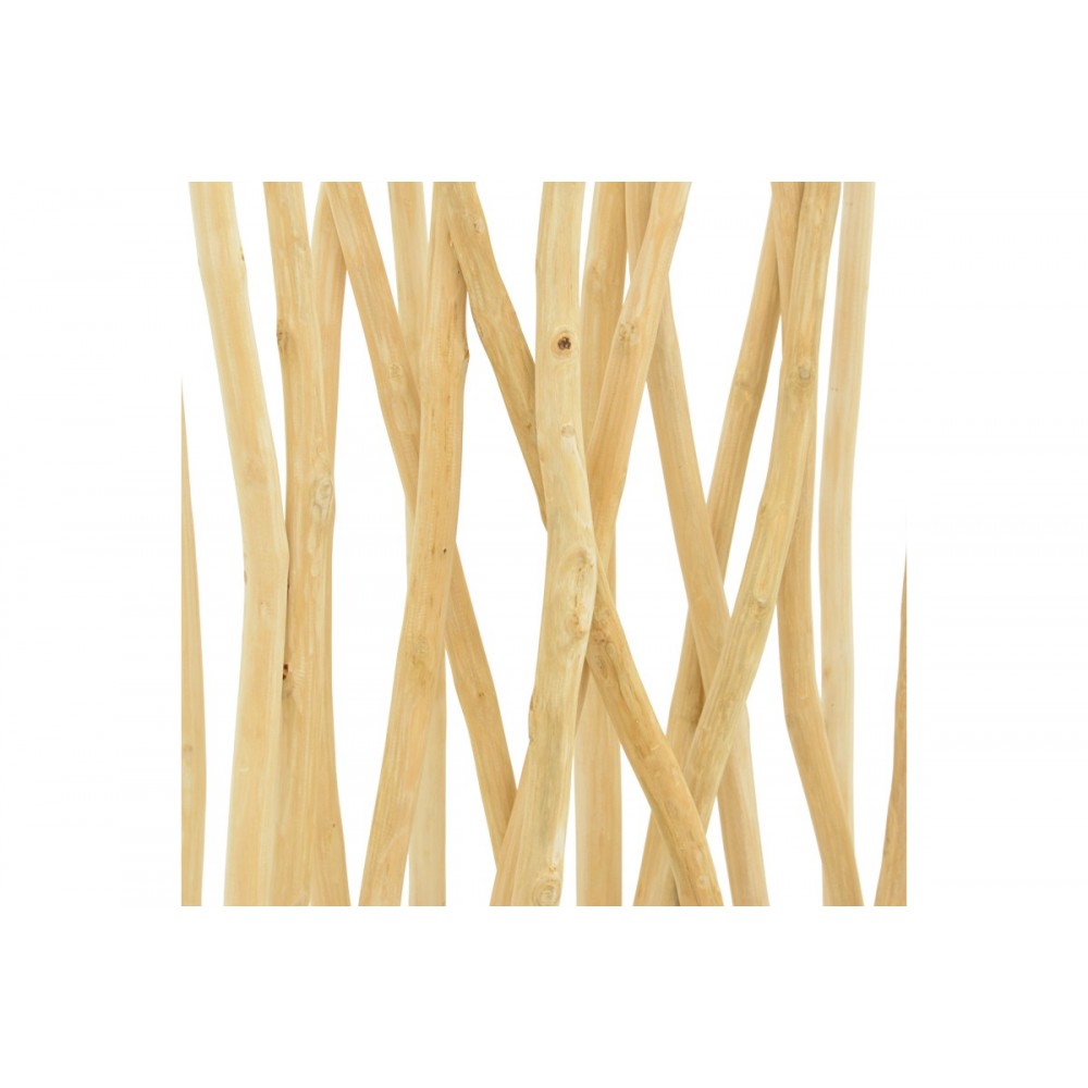 Διακοσμητικό δαπέδου "JATI" από teak ξύλο σε χρώμα φυσικό 60x20x190