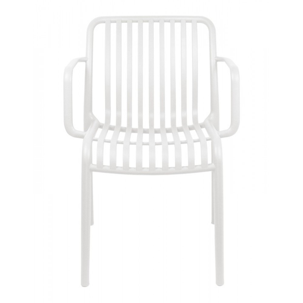 Πολυθρόνα ''ZOI'' από pp σε χρώμα λευκό 55.5x57.5x79