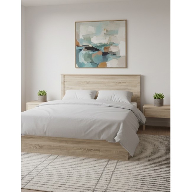 Κρεβάτι διπλό "ATHOS" σε χρώμα sonoma 160x200