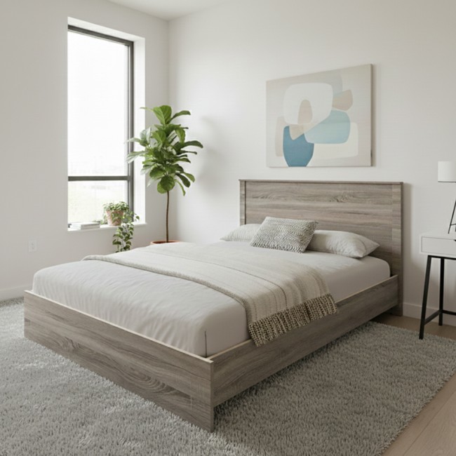 Κρεβάτι "ATHOS" σε χρώμα sonoma 140x200