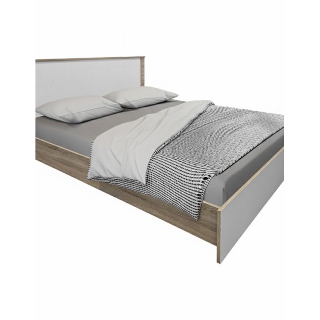 Κρεβάτι "ATHOS" σε χρώμα sonoma-λευκό 160x200