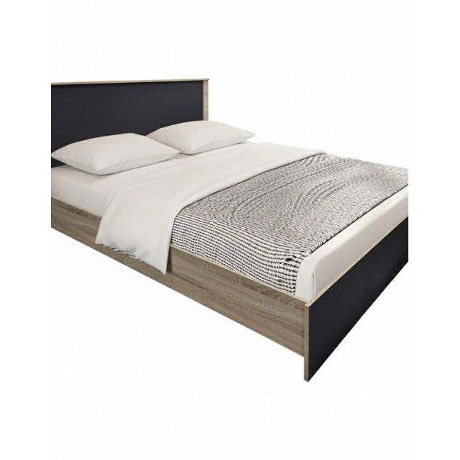 Κρεβάτι "ATHOS" σε χρώμα sonoma-ανθρακί 160x200