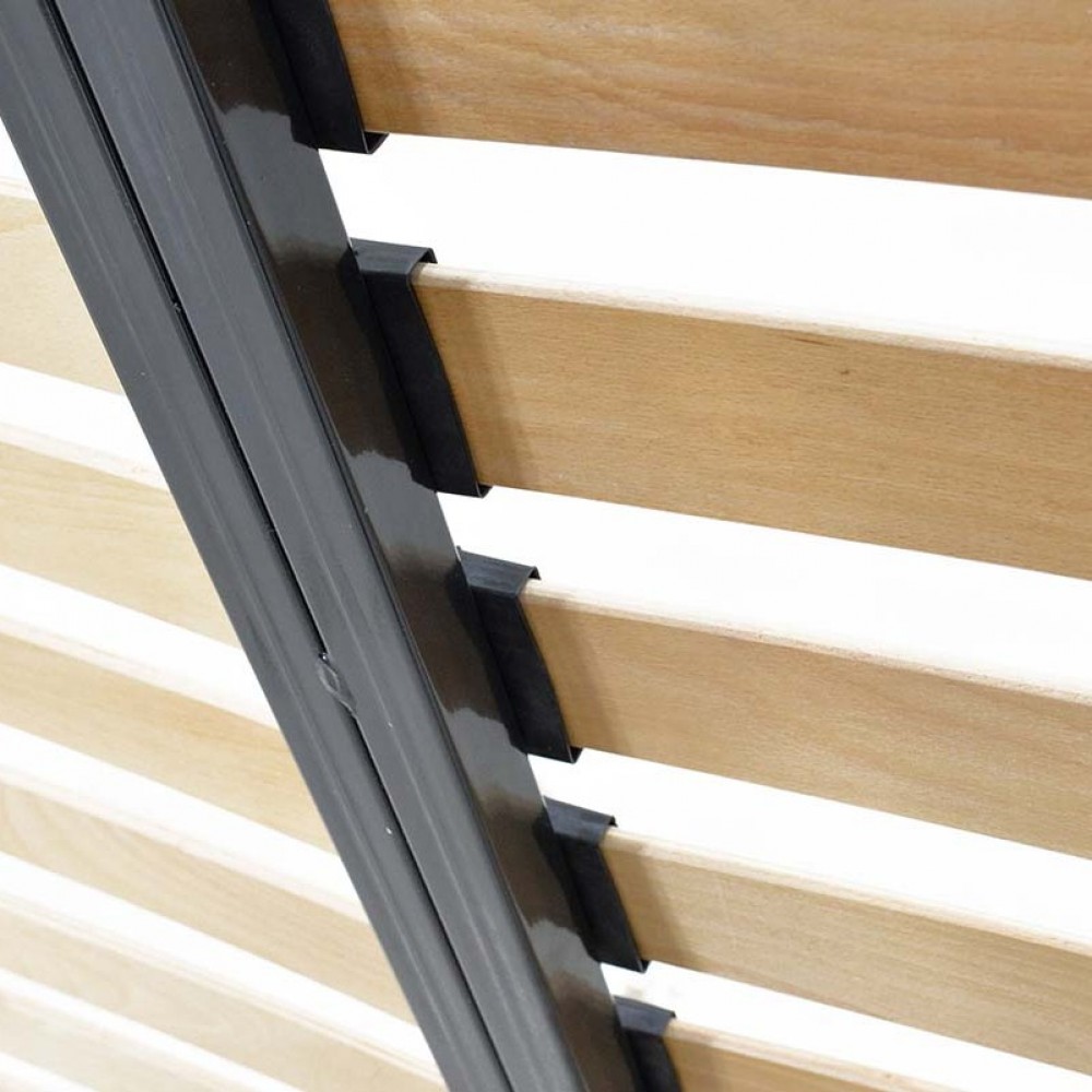 Σομιές μεταλλικός "KORT" με 17x2 ανατομικές τάβλες 162x195x4