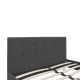 Κρεβάτι "MAGO" από ύφασμα σε χρώμα ανθρακί 140x200