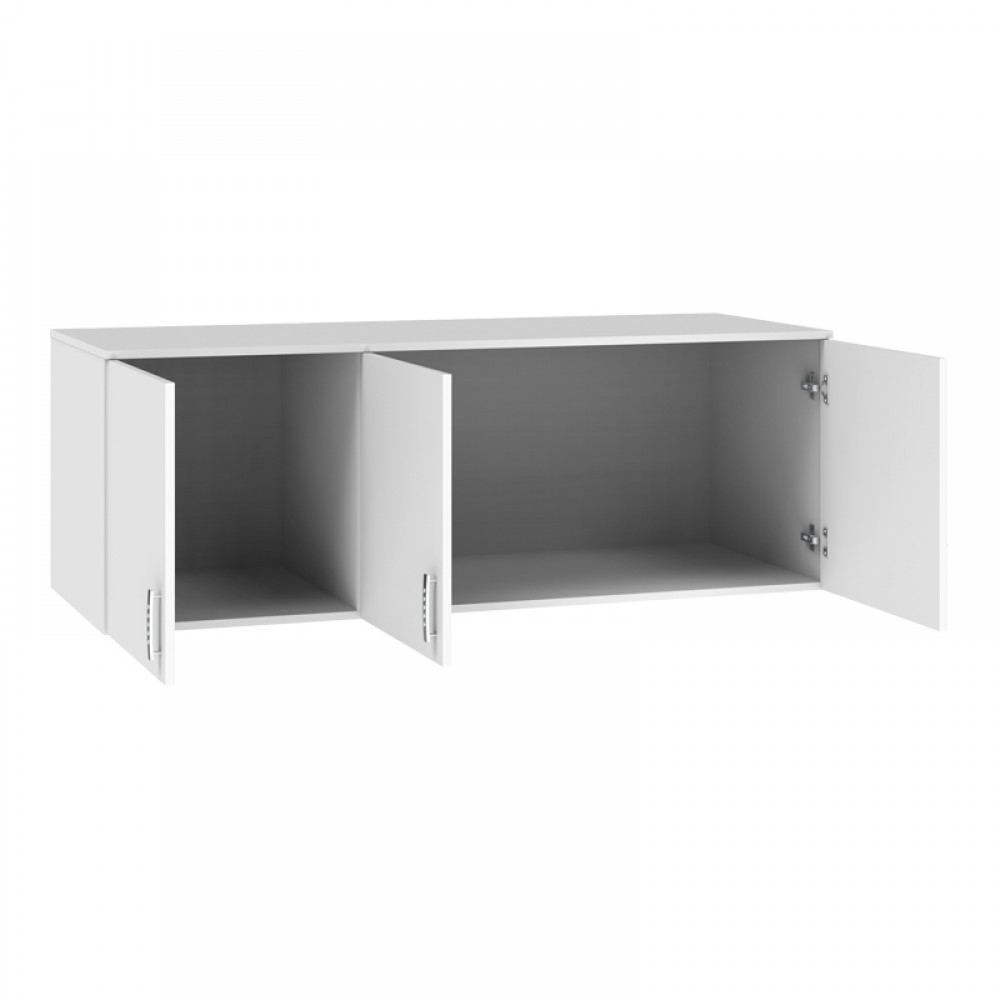 Πατάρι ντουλάπας "ROYA" τρίφυλλο σε χρώμα  λευκό 150x58x53εκ