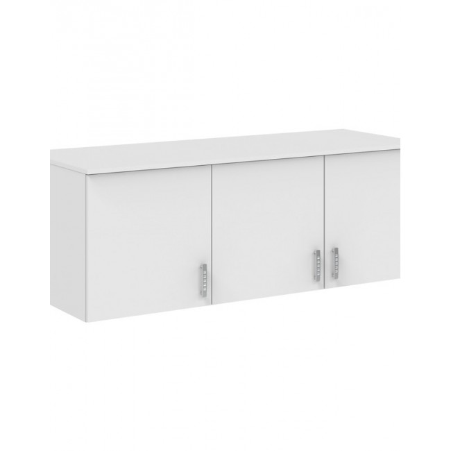 Πατάρι ντουλάπας "ROYA" τρίφυλλο σε χρώμα  λευκό 150x58x53εκ