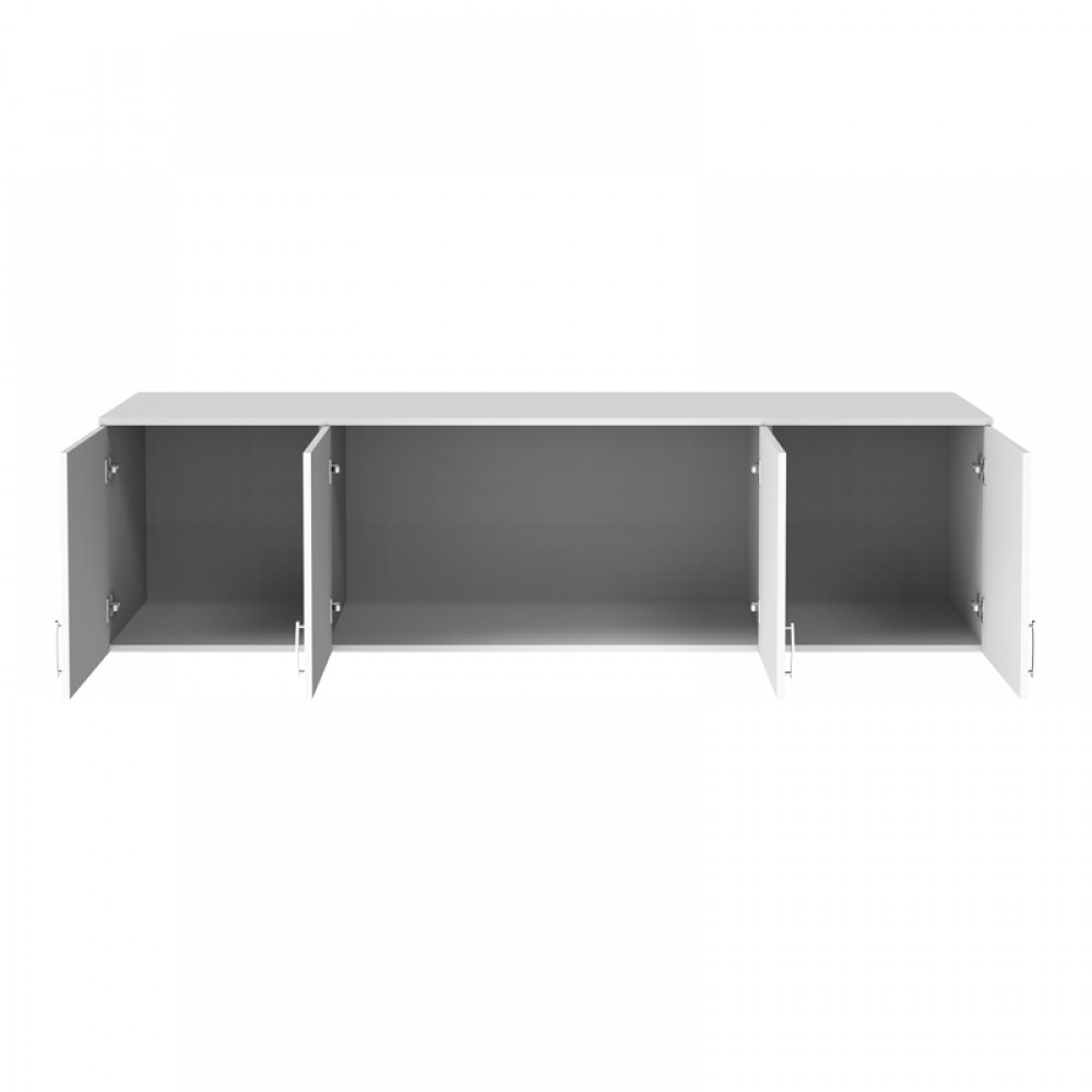 Πατάρι ντουλάπας "ROYAL"  τετράφυλλο σε χρώμα λευκό 200x58x53