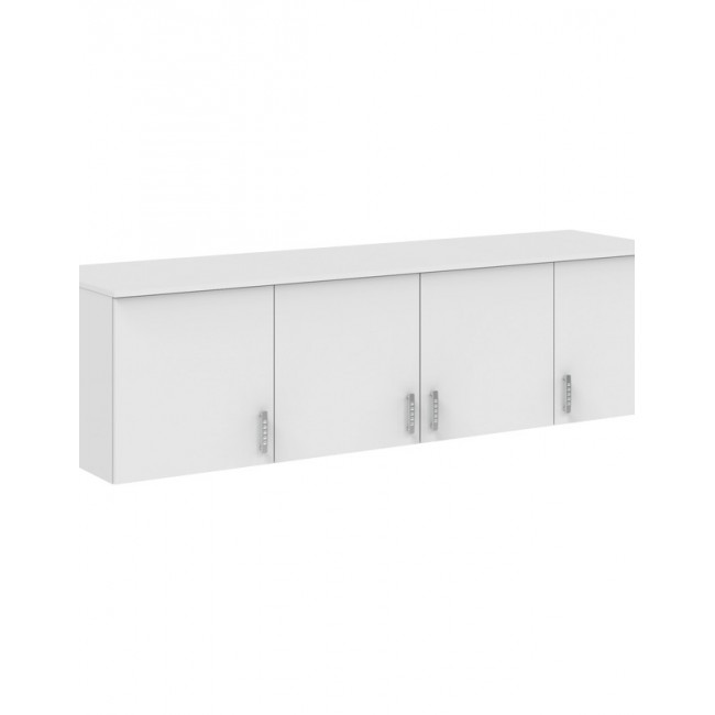 Πατάρι ντουλάπας "ROYAL"  τετράφυλλο σε χρώμα λευκό 200x58x53