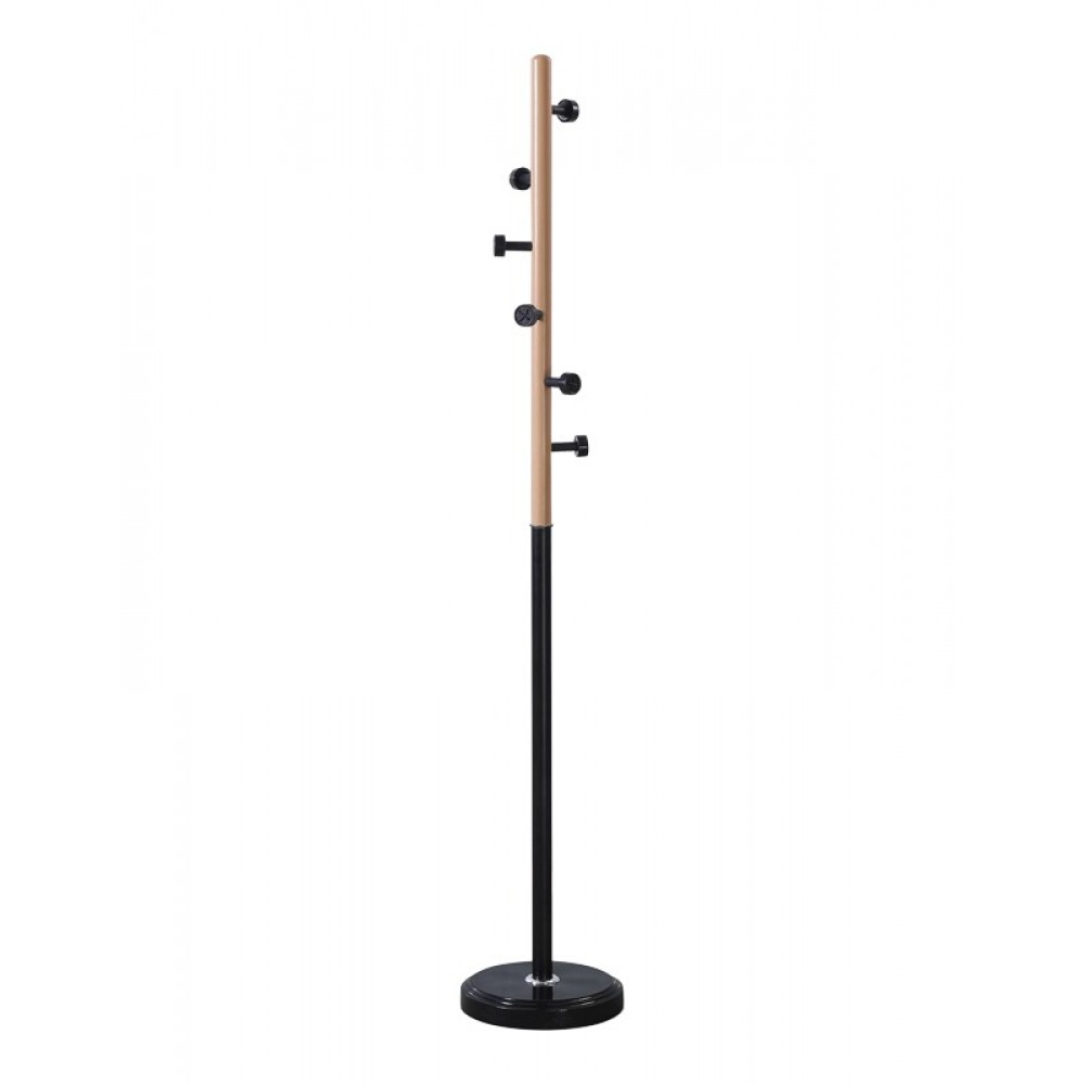 Καλόγερος "SINEM" από μέταλλο σε χρώμα μαύρο-φυσικό απόχρωση Φ30x175