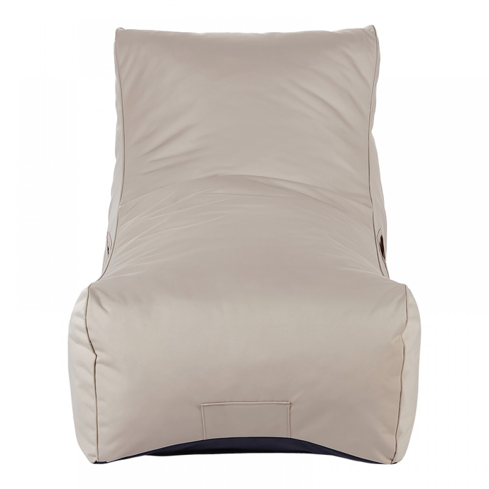 Πουφ ξαπλώστρα "OTENDA" αδιάβροχο σε χρώμα μπεζ  67x110x65