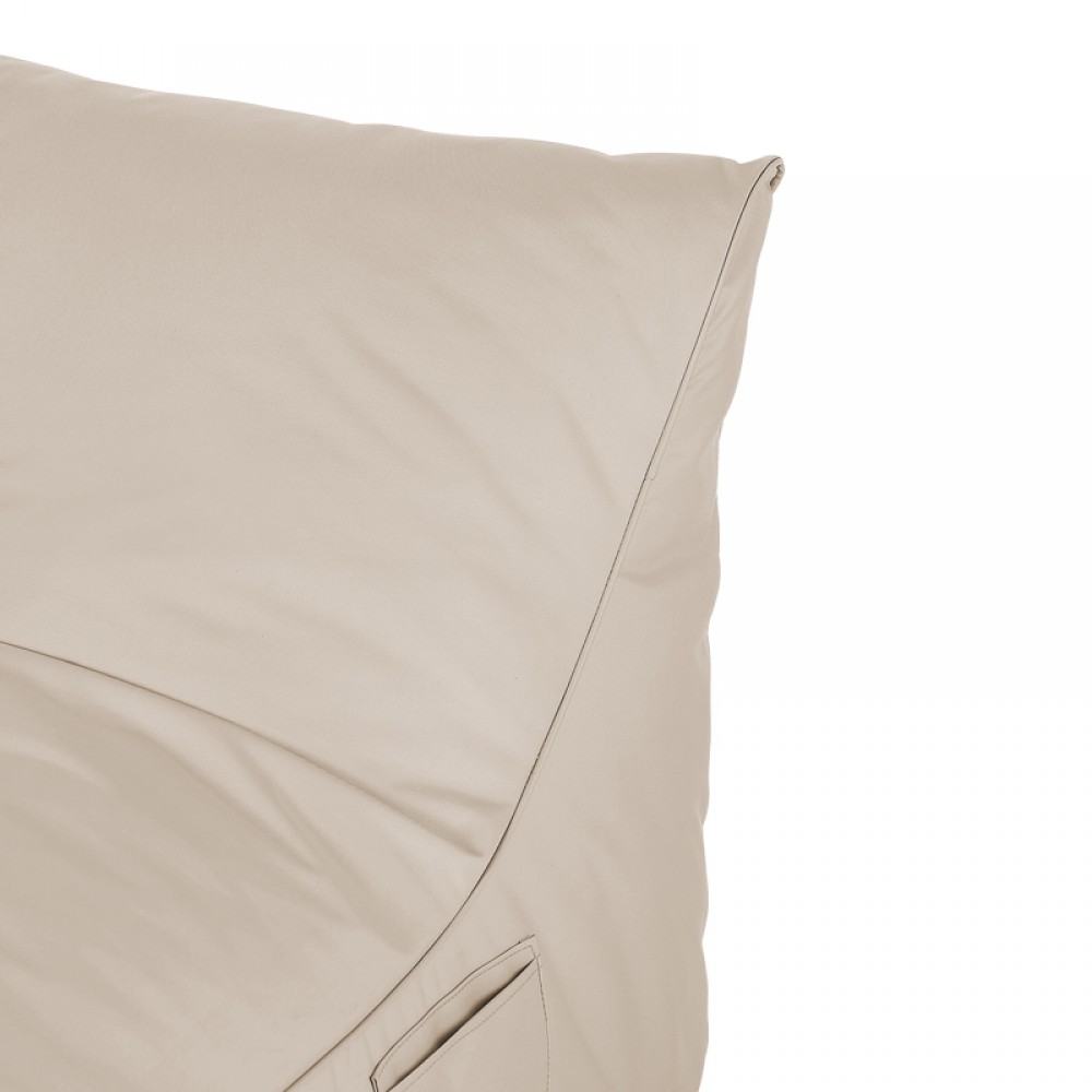 Πουφ ξαπλώστρα "OTENDA" αδιάβροχο σε χρώμα μπεζ  67x110x65