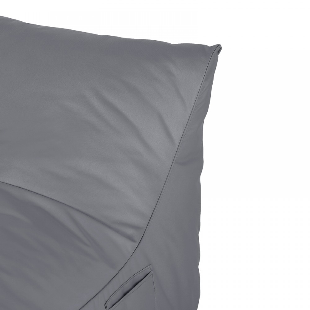 Πουφ ξαπλώστρα "OTENDA" αδιάβροχο σε χρώμα ανθρακί απόχρωση 67x110x65