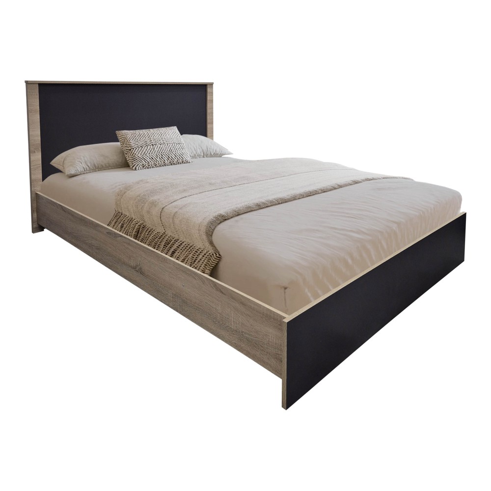 Σετ Κρεβατοκάμαρας "ATHOS" 3τμχ σε χρώμα Sonoma - ανθρακί 140x200