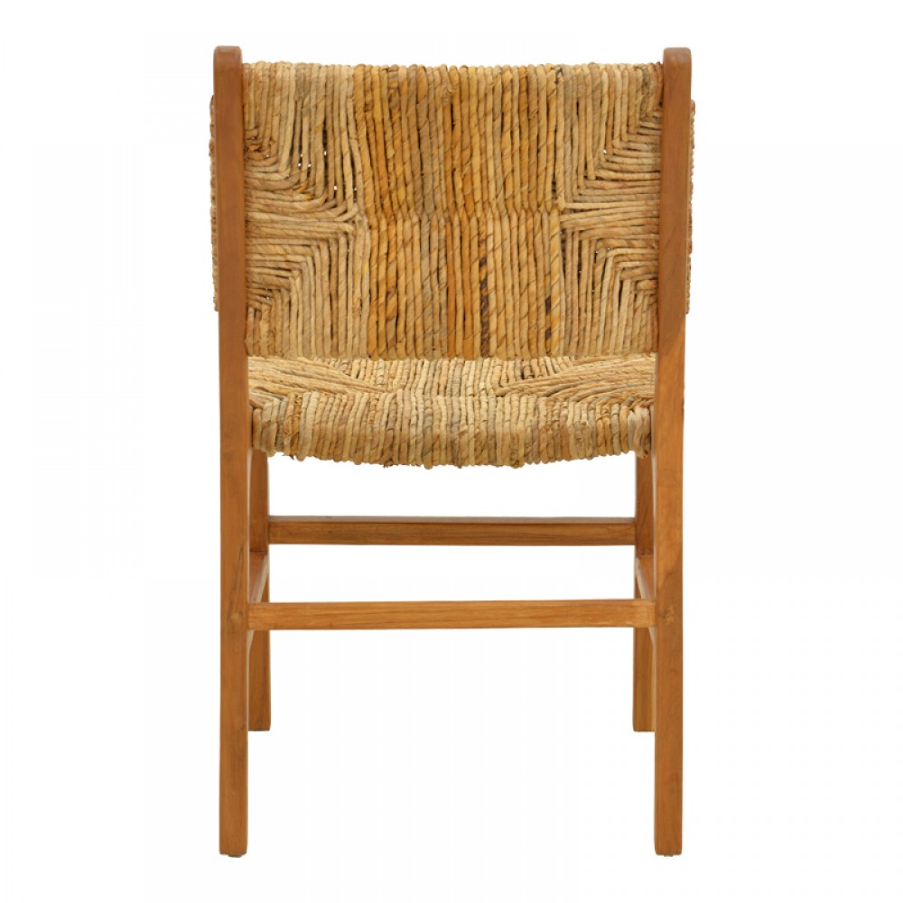 Καρέκλα "REFANE" από ξύλο με ψάθα σε χρώμα φυσικό 50x58x85