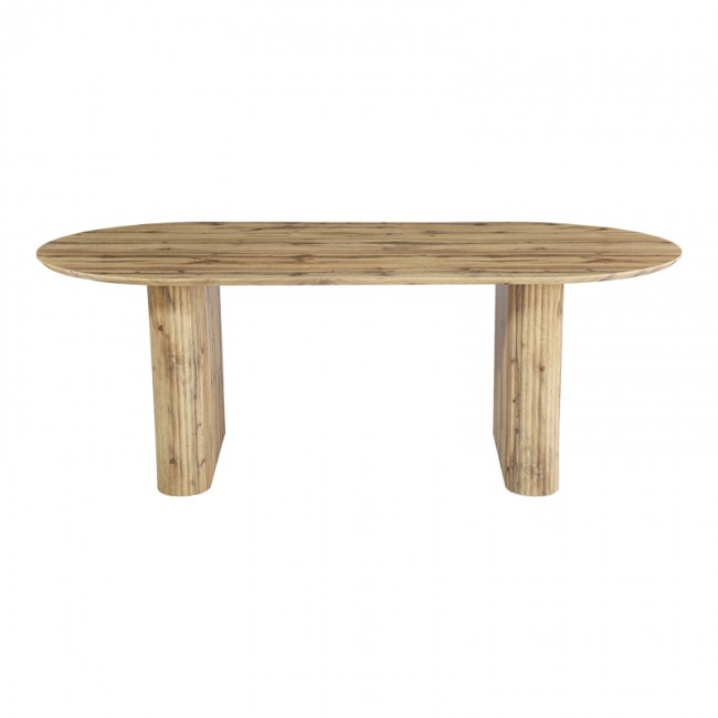 Τραπέζι "NEMBOU" από mdf σε χρώμα oak 210x100x76