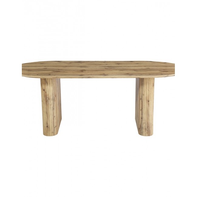 Τραπέζι "NEMBOU" από mdf σε χρώμα oak 210x100x76