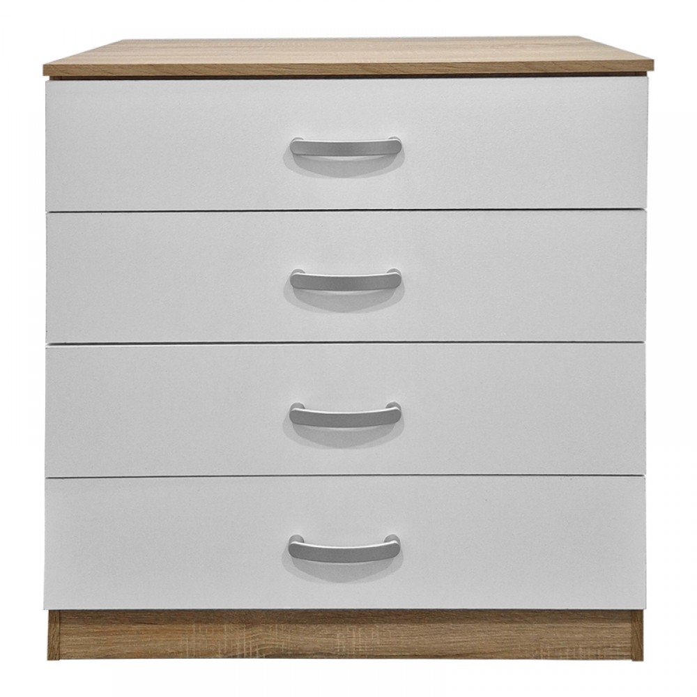 Συρταριέρα "ATHOS" σε χρώμα sonoma-λευκό 80x40x79