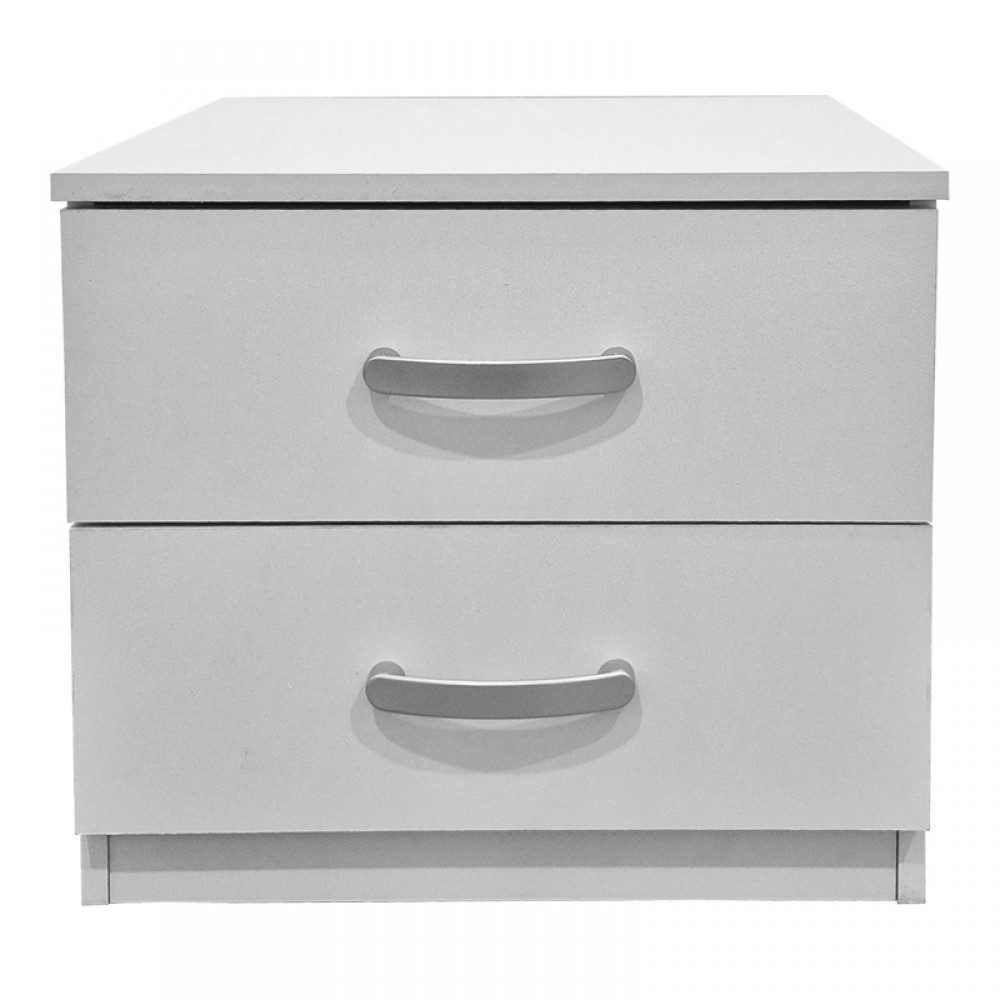 Κομοδίνο "ATHOS" σε χρώμα λευκό 48x40x41.5