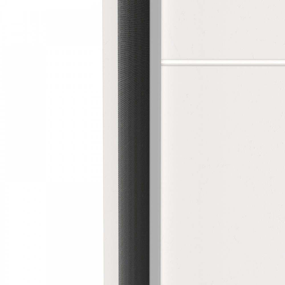 Ντουλάπα δίφυλλη "KAWEN" με συρόμενες πόρτες σε χρώμα λευκό 116.5x60x203