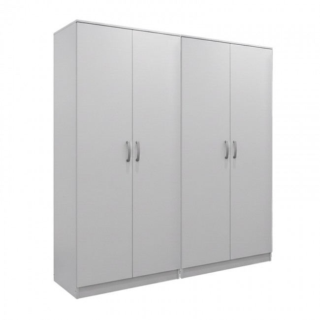 Ντουλάπα τετράφυλλη "ATHOS" σε χρώμα λευκό 160x42x180