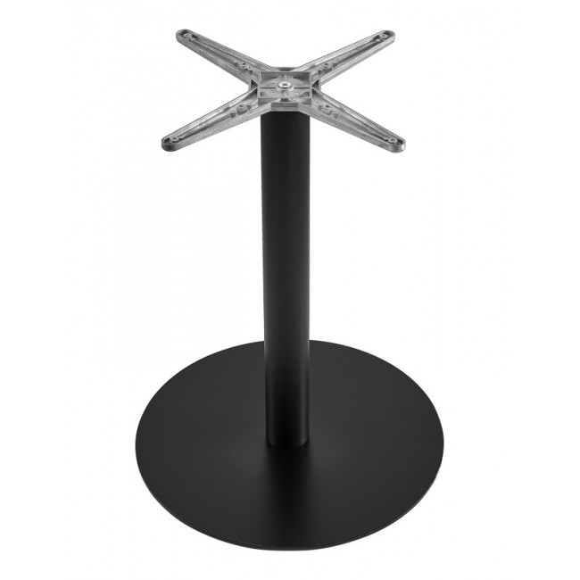 Βάση τραπεζιού "JEFRY" από μέταλλο σε χρώμα μαύρο Φ48x73