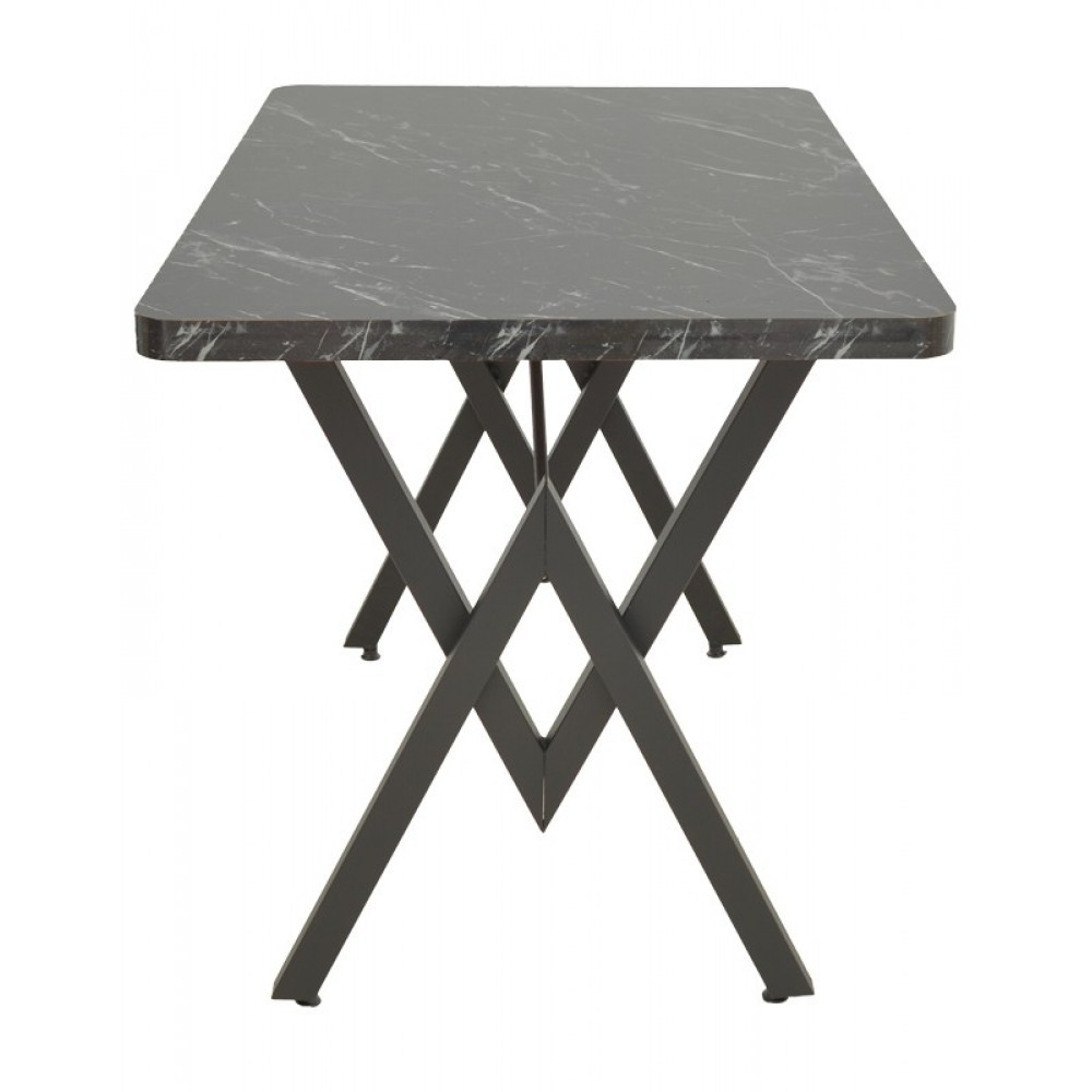 Τραπέζι "VERTEX" σε χρώμα μαύρο 110x70x72