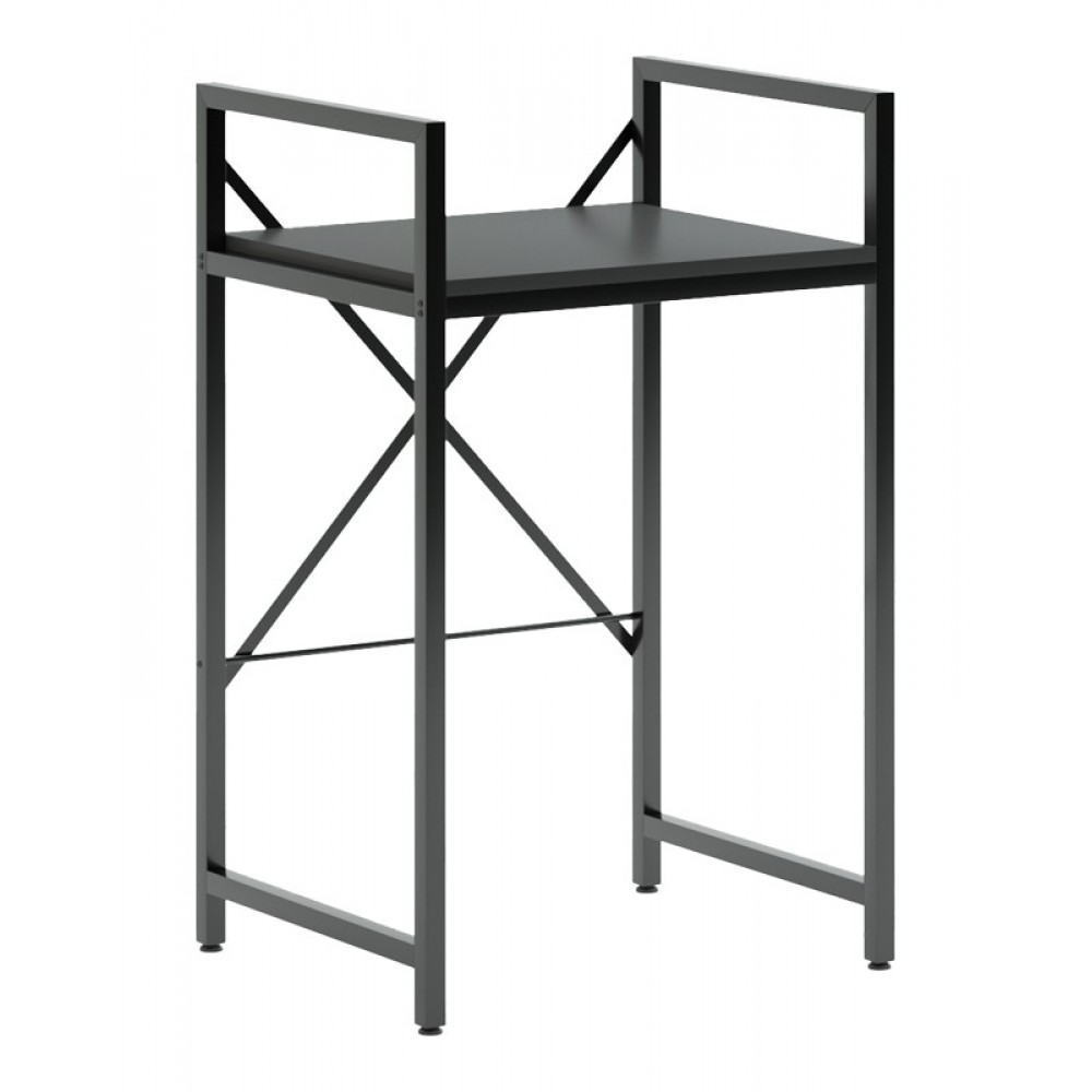 Ραφιέρα πλυντηρίου "DELAVAR" από μέταλλο σε χρώμα μαύρο 72x60x116