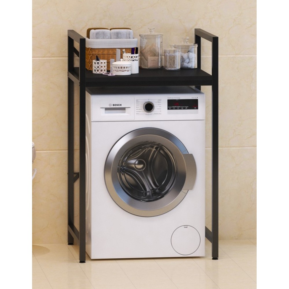 Ραφιέρα πλυντηρίου "DELAVAR" από μέταλλο σε χρώμα μαύρο 72x60x116