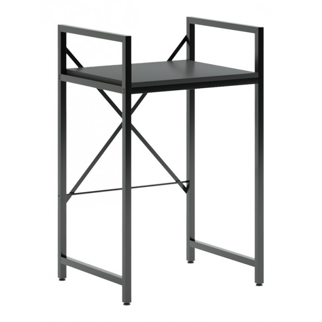 Ραφιέρα πλυντηρίου "DELAVAR" από μέταλλο σε χρώμα μαύρο 72x60x116