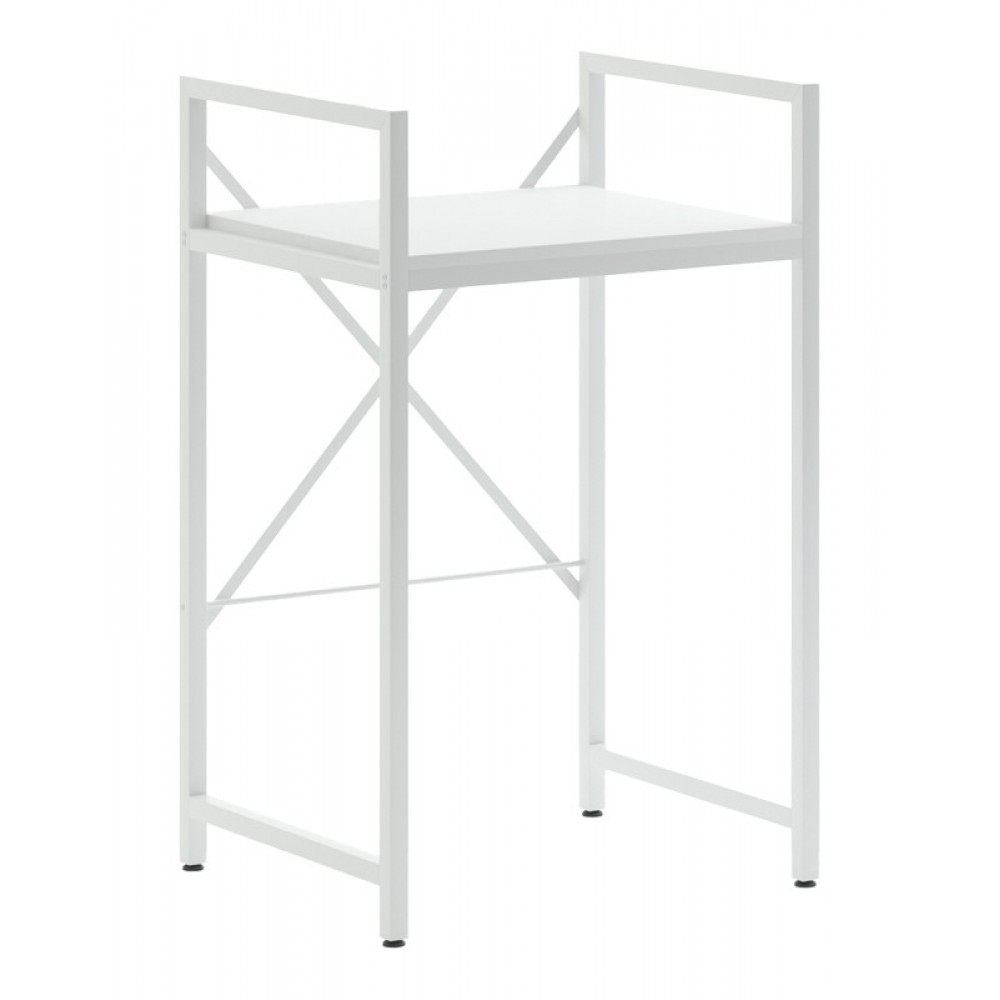 Ραφιέρα πλυντηρίου "DELAVAR" από μέταλλο σε χρώμα λευκό 72x60x116