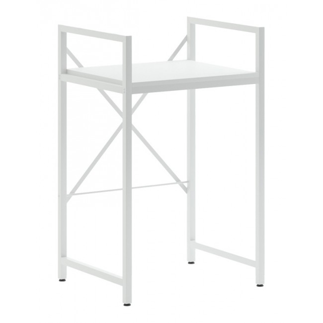 Ραφιέρα πλυντηρίου "DELAVAR" από μέταλλο σε χρώμα λευκό 72x60x116