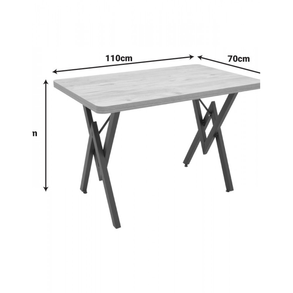 Τραπέζι "VERTEX" σε χρώμα φυσικό 110x70x72