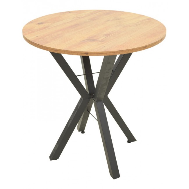 Τραπέζι "ROGUE" σε χρώμα φυσικό Φ70x72