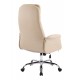 Καρέκλα γραφείου διευθυντή "DERJIO"από PU σε χρώμα μπεζ 68x66x115