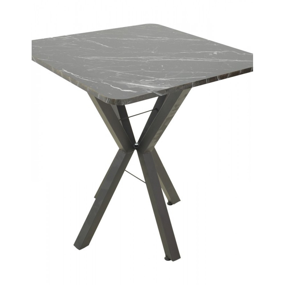 Τραπέζι "ARENYA" σε χρώμα μαύρο 70x70x72