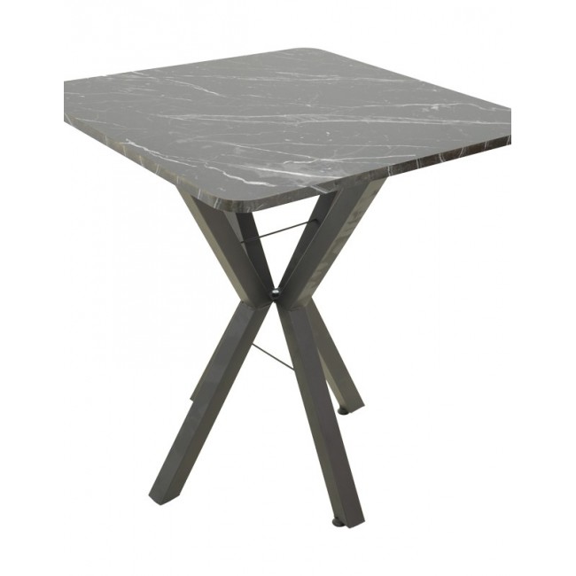 Τραπέζι "ARENYA" σε χρώμα μαύρο 70x70x72