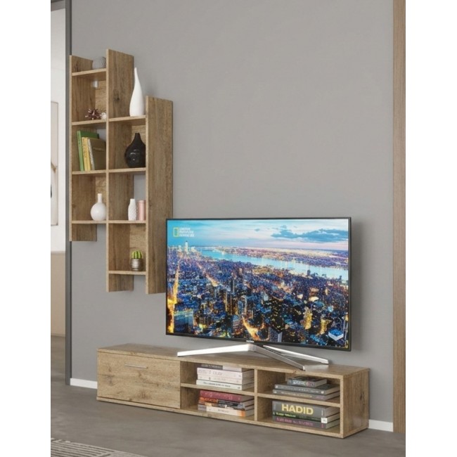 Σύνθετο σαλονιού "SARONA" σε χρώμα oak 150x35x160